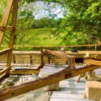 Briec levage à la chèvre