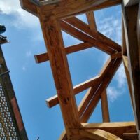 Lucarne croupe vue de dessous